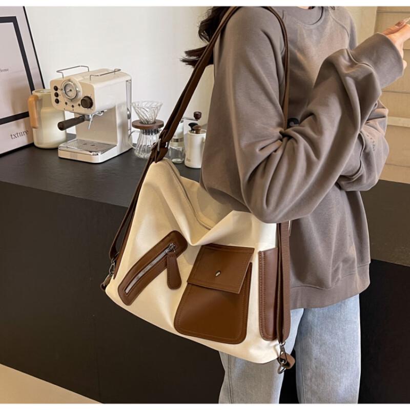 Li Shen Large Capacity Convertible Canvas Commuter Bag