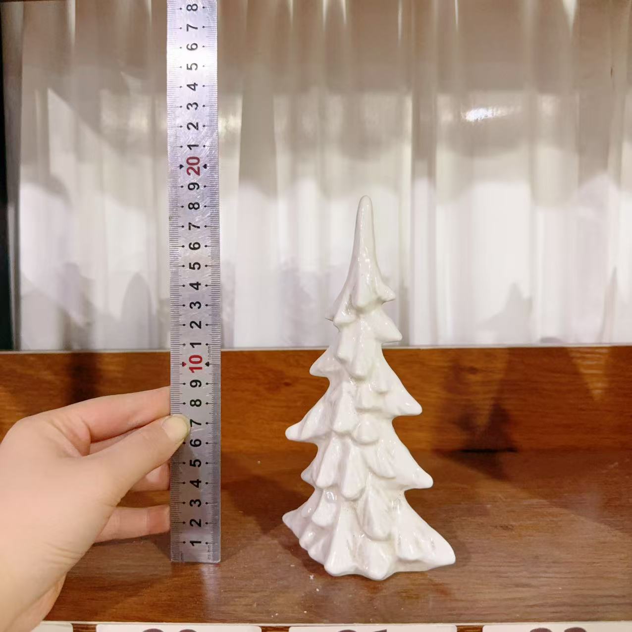 

Керамическая Рождественская Светящаяся Лампа Дерево Башня Украшение Настольная Звезда с Лампой Дерево Желаний Подарок As photo shown