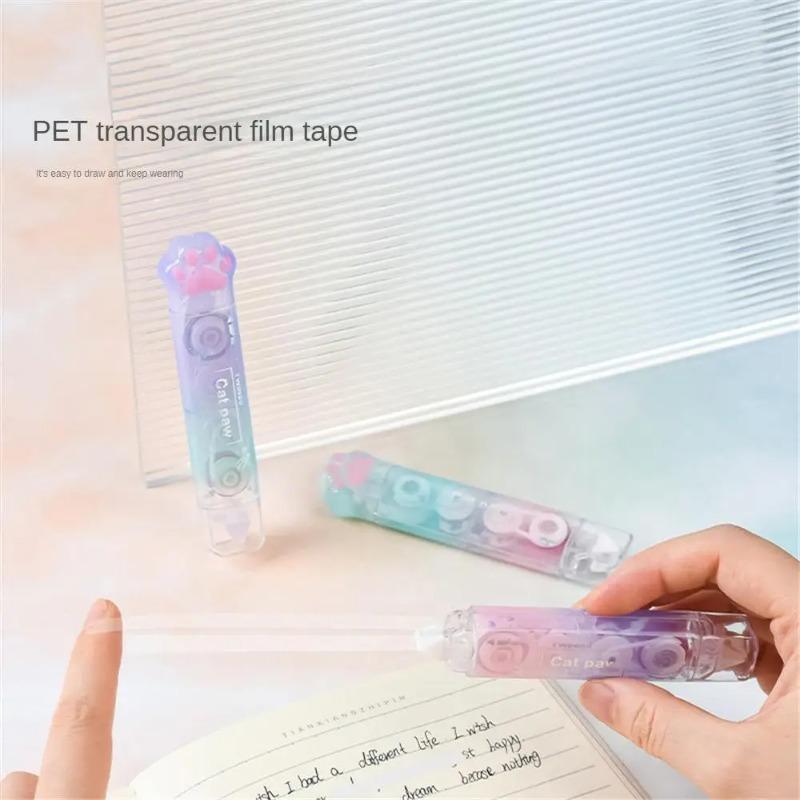 1pcs Double Ended Correction Lovely Cute Cat Design Dual Function Easy To Use Convenient Correction Portable Stationery
