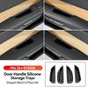 Silicone Door Handle Storage Box Organizer Tray For Lexus ES 350h 350e 500e 2026 2027 4Pcs Car Interior Anti Slip Accessories