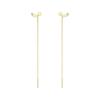 925 Sterling Silver Star Long Tassel Earrings for Women Wedding Party Jewelry New Arrival