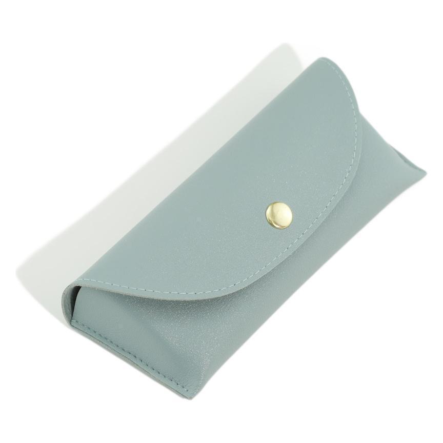 Minimalistische Retro-Leder-Brillentasche - Weiche, schützende, tragbare Sonnenbrillen-Aufbewahrungstasche