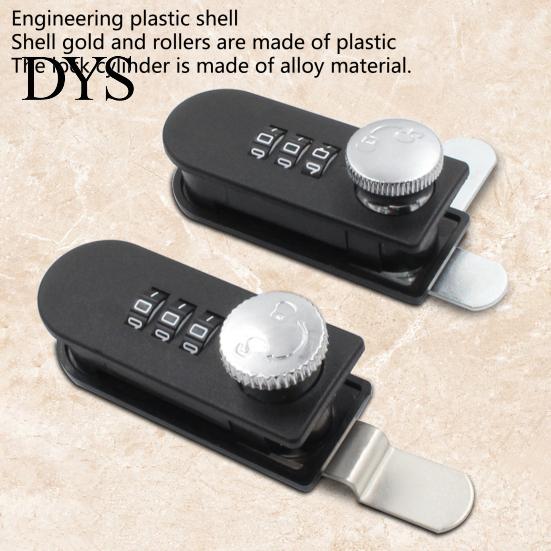 Drawer Lock Combination Thickened Latch Scroll Wheel Code Simple Operation 3 Dial Group Password Single-opening Cabinet Locks Home Supply Number