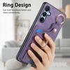 For Samsung Galaxy A16 4G/5G Case Card Slots Leather+TPU Phone Cover with Ring Buckle