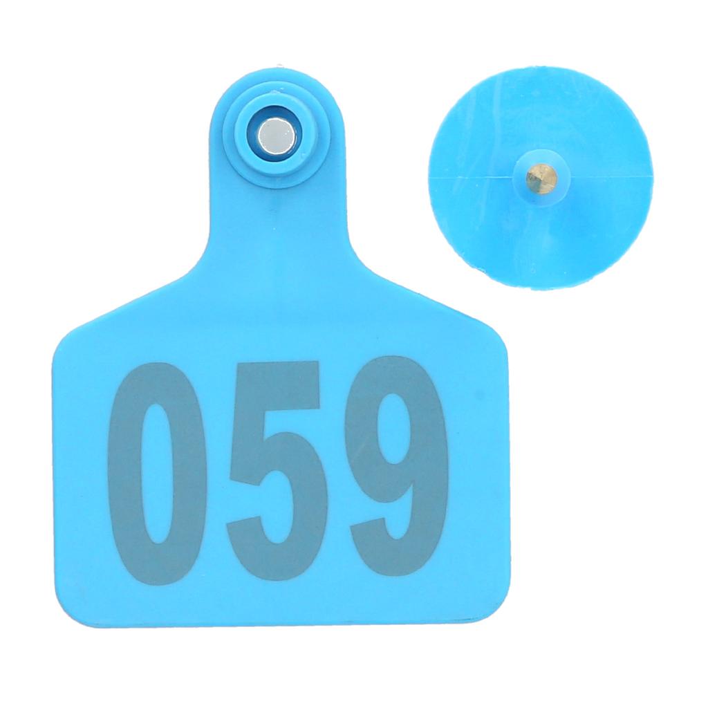 001?100 Number Plastic Tag Livestock Animal Ear Tag for Marking Cattle Cows Animal Farm Accessories