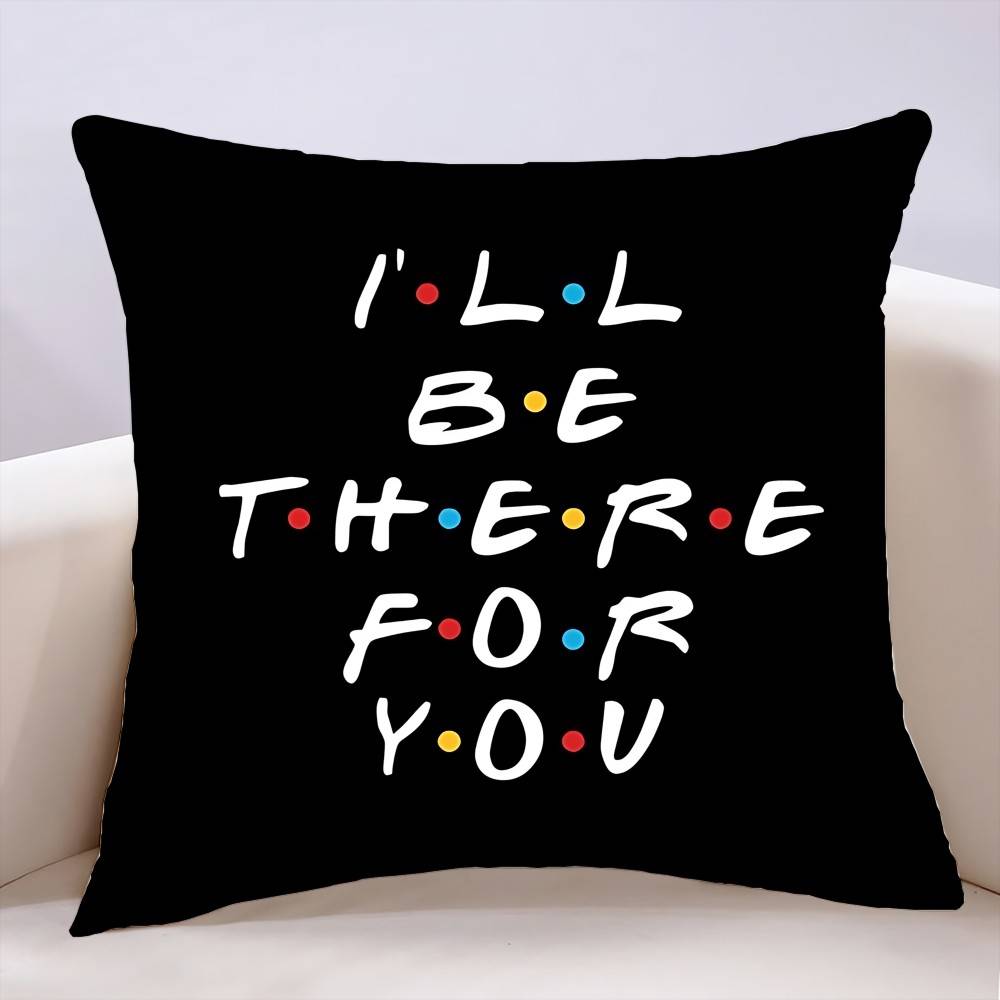 Classic Friends TV Show Pillow Case Cushion Cover Soft Cute Throw Pillow Case For Car Sofa Pillowcase Polyester With Zipper