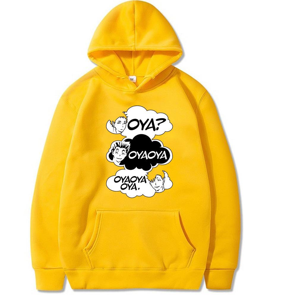 

Японские комиксы Свитшот с капюшоном Шоё Хината Хайкью Осенний свободный свитшот для мужчин Модные повседневные пуловеры 3XL