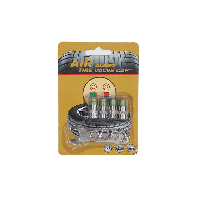 4Pcs Car Tire Pressure Monitor Valve Stem Caps Tire Pressure Monitor Sensor Indicator Set