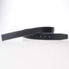 H Full Grain Leather Belt Replacement Belt Strap No Buckle Width 38mm Black [GangTu]