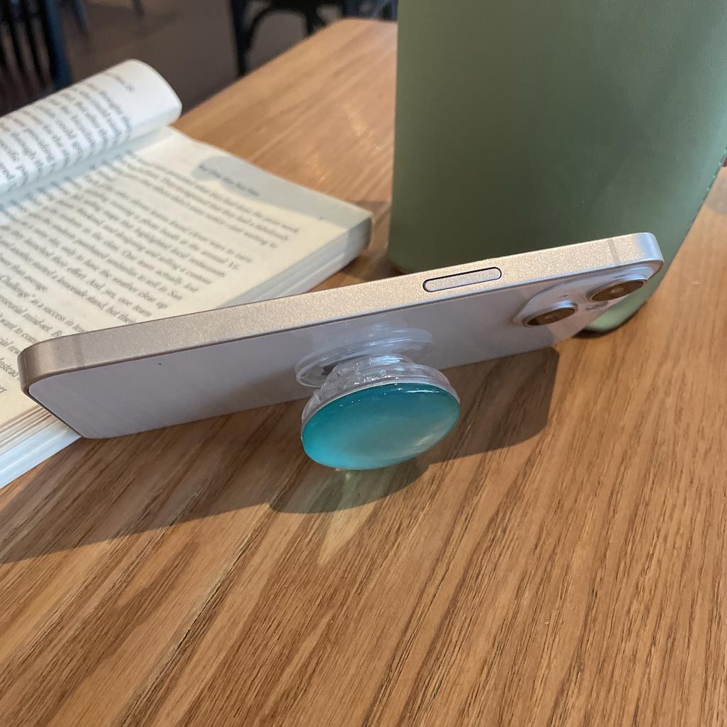 INS Round Glass Phone Grip For iPhone Samsung Huawei Xiaomi Universal Finger Bracket Stand Holder