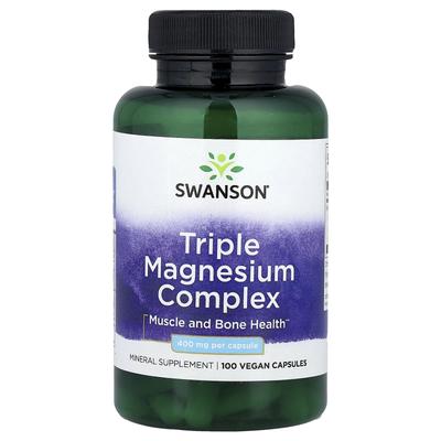 Complexe de Magnésium Triple, 400 mg, 100 Capsules