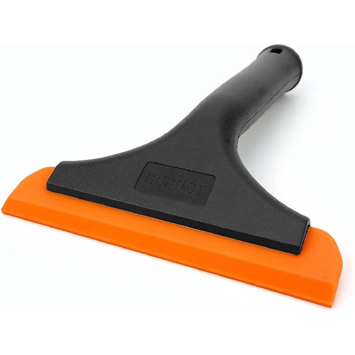 Super Flexible Silicone Squeegee, Auto Water Blade, Water Wiper, Shower Squeegee, 5.9'' Blade And 7.5'' Long Handle, For Car Windshield, Window,