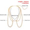Exaggerated punk metal chain body chain, women's alloy retro sexy multi-layer waist chain