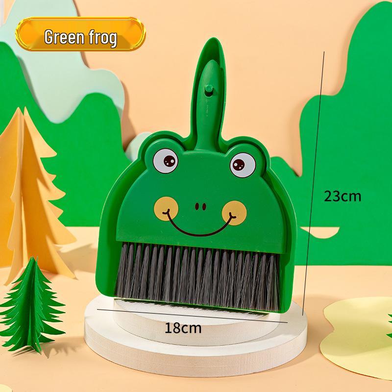 “Children's Mini Broom and Dustpan Set for Desk or Table Cleaning”