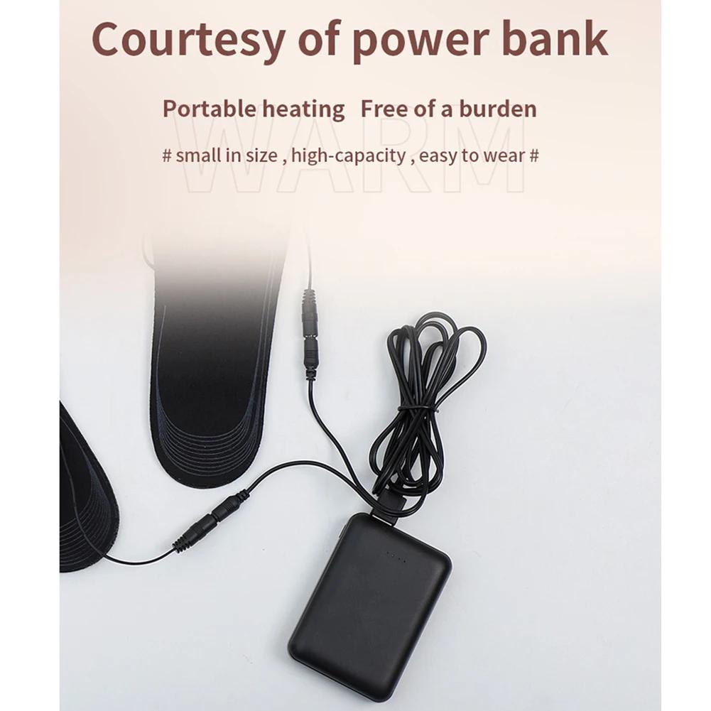 Unisex Beheizbare Schuheinlagen Zuschneidbar Wiederaufladbare Beheizte Einlegesohlen Einstellbare Temperatur Multifunktional für Winter-Outdoor-Sportarten