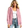 Women's Oversized Hoodie Casual Long Sleeve Zip-Up Sweatshirt for Everyday Wear