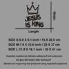Jesus is King and wears a crown creative&funny stickers for cartoon fans&lover,high quality for car trucks motorcycles & laptops