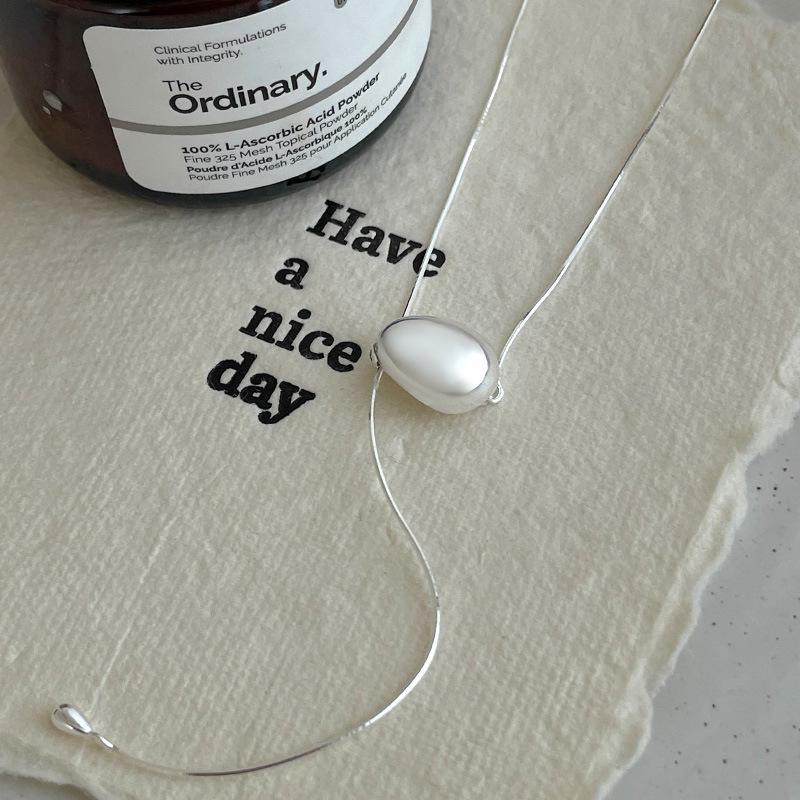 

Длинное ожерелье в форме Y из серебра Banyan Tree S925 — простая круглая цепочка-змейка Gold белый