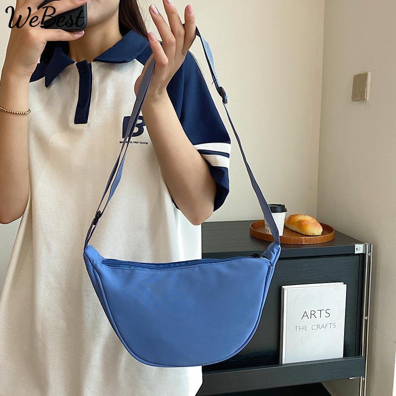 

New Stylish Minimalist Solid Color Shoulder Bag Women s Large Capacity Water-Resistant Trendy Handheld Purse помаранчевий