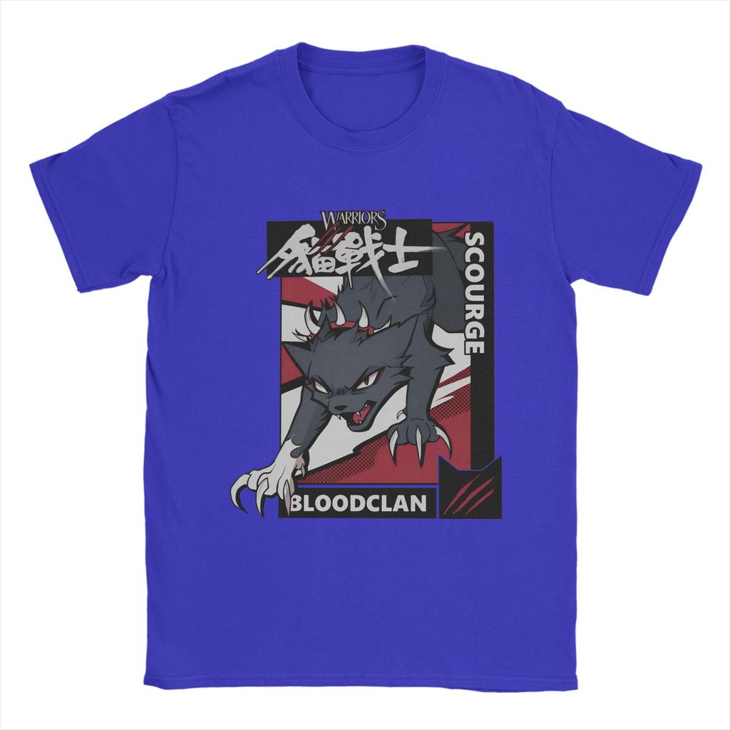 Scourge From Warrior Cats Unisex T Shirt Samurai Cat Cool Tee Shirt Short Sleeve O Neck TShirt 100 Cotton Party Tops