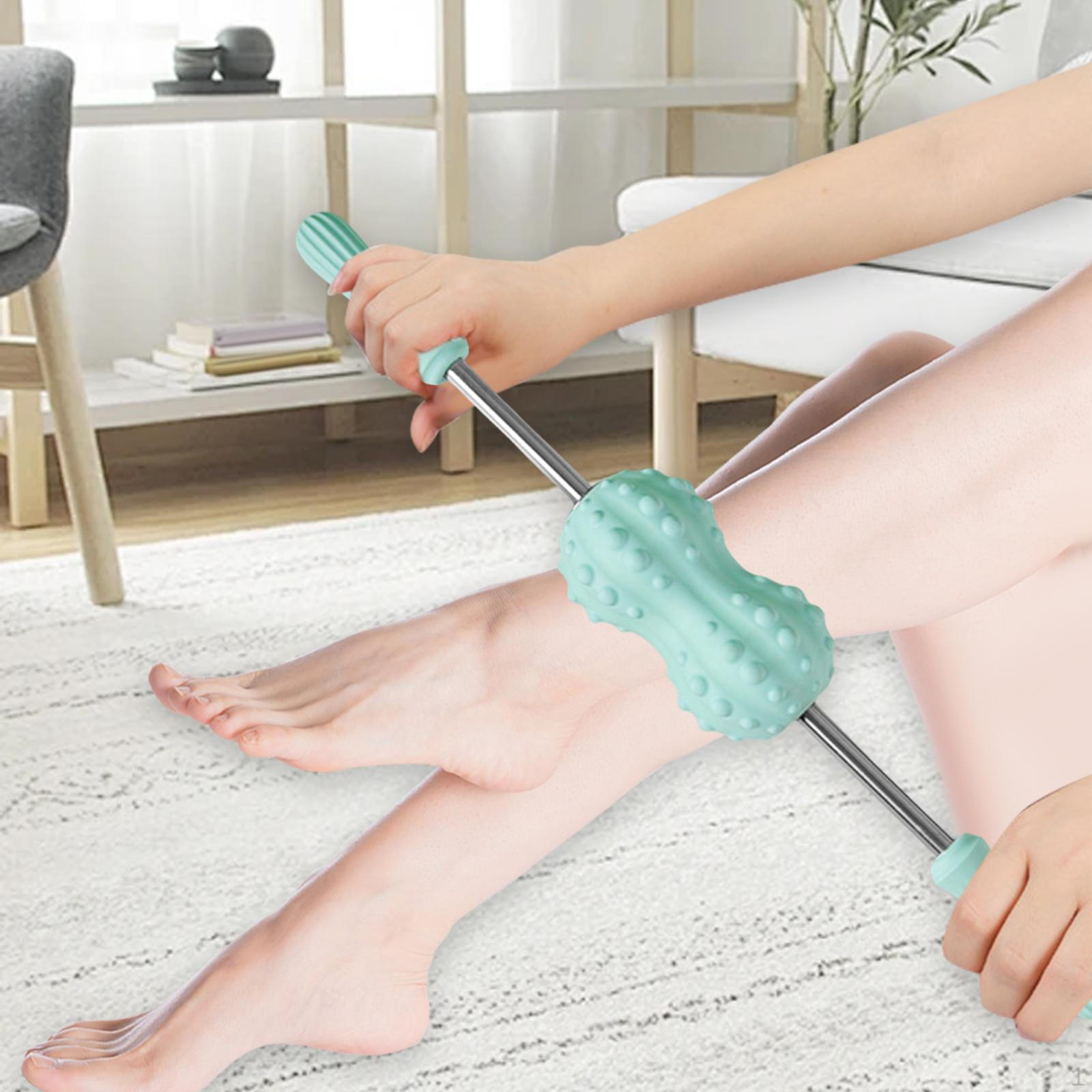 

Массажный ролик для тела и мышц для мужчин и женщин, для ног и ступней Double Ball Green