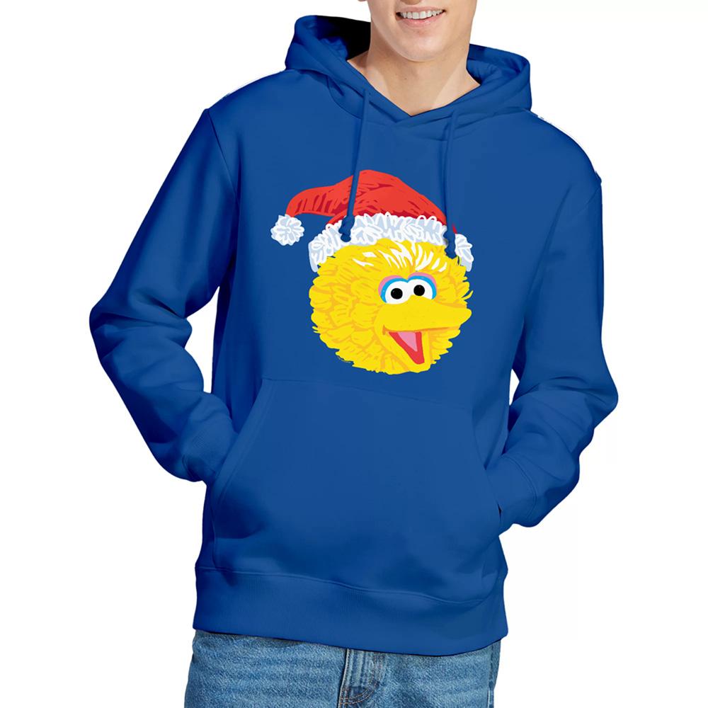Sesame Street Unisex Adult Big Bird Scribble Christmas Hoodie