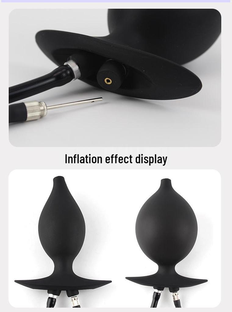 Inflatable Anal Plug & Enema Cleaner - Rear Dilator for Adult Anal Development