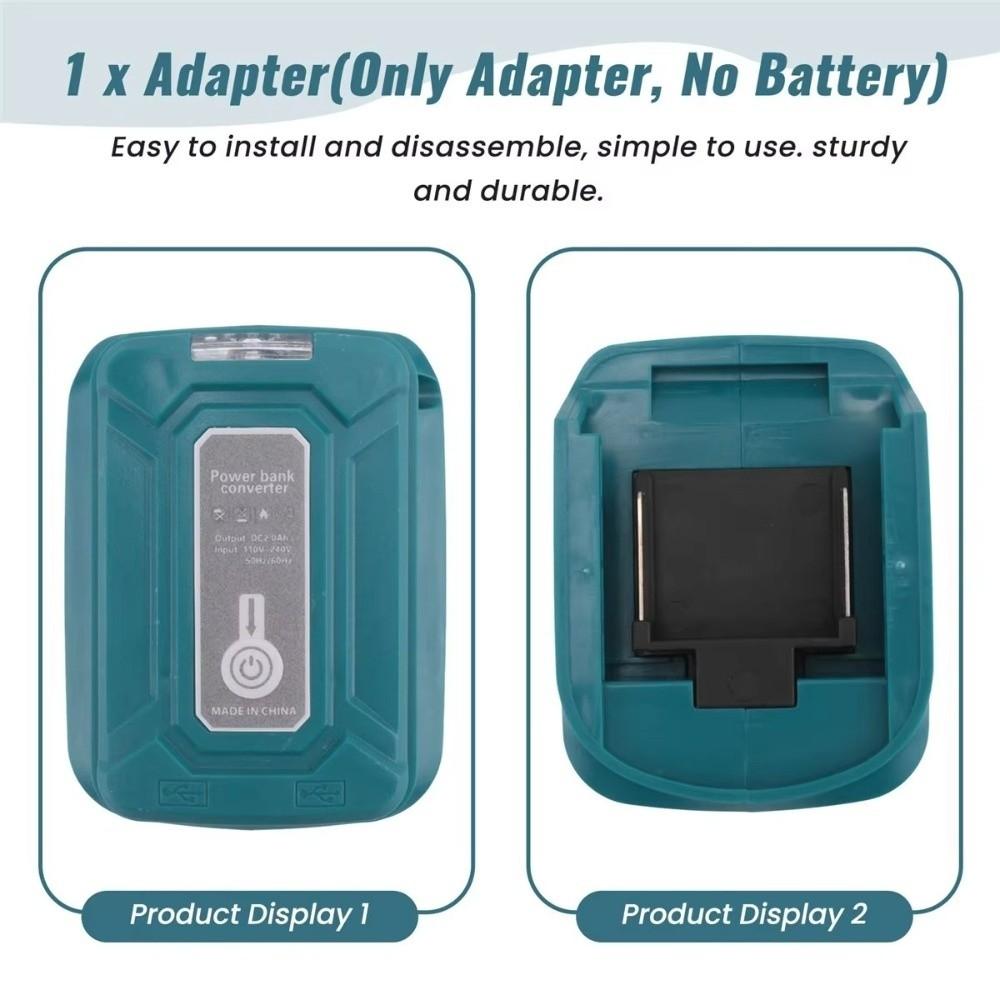 Dual USB Ports 5V 2A USB Battery Adapter for Makita  Workshop Power Tool Accessories