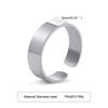 Vnox 6/8/11.5mm Width Open Adjustable Ring for Men, Classic Basic Punk Style Waterproof Never Fade Stainless Steel Finger Band