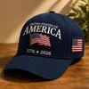 AMERICA USA - Memorial Printed Hat Men's Old Soft Top Baseball Cap Duck Tongue