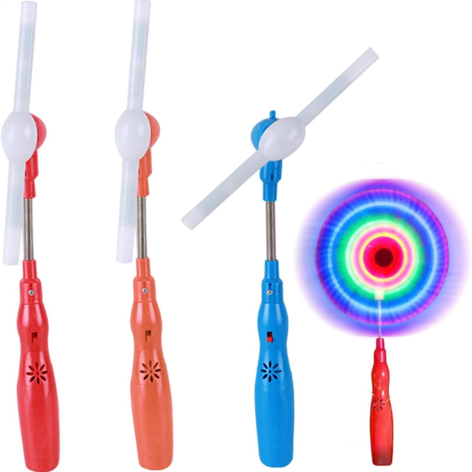 

Electric LED Music Bar Colorful Shining Music Sticks Electric Rotary Handheld Light Up Windmill Fan Random Color No Batteries