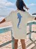 Oversized Whale Shark Graphic T-Shirt, Coastal Ocean Tee