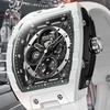 Mark Fairwhale 6003 Automatic Movement Mens Watch New Tonneau Light Case Luminous Waterproof Mechanical Watches for Men Gift BOX