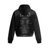 Mens Oversized Hooded Zip-Up Sweatshirt With Abstract Print Vintage Americana Streetwear Washed Cotton Blend Loose Fit