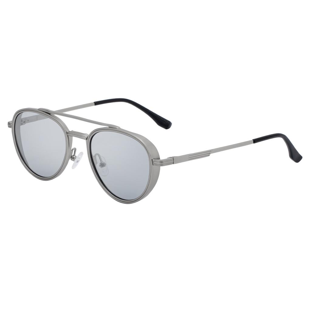 Non-polarized Classic Retro Double Bridge Round Sunglasses for Men Women Driving Sunglasses