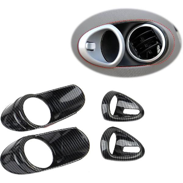

Carbon Fiber Style Inner Door Air Outlet Trim Handle Cover Accessories for Nissan 350Z