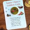 Santa Gold Coins Christmas Eve Boxes, with Message Card, Christmas Commemorative Coins New Year, Santa Claus Souvenir Coin