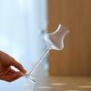 CRISON TT6203 Crystal Tulip Shape Tasting Glass Creative Goblet Whiskey Cocktail Cup with Lid Fragrant Glassware for Beverages
