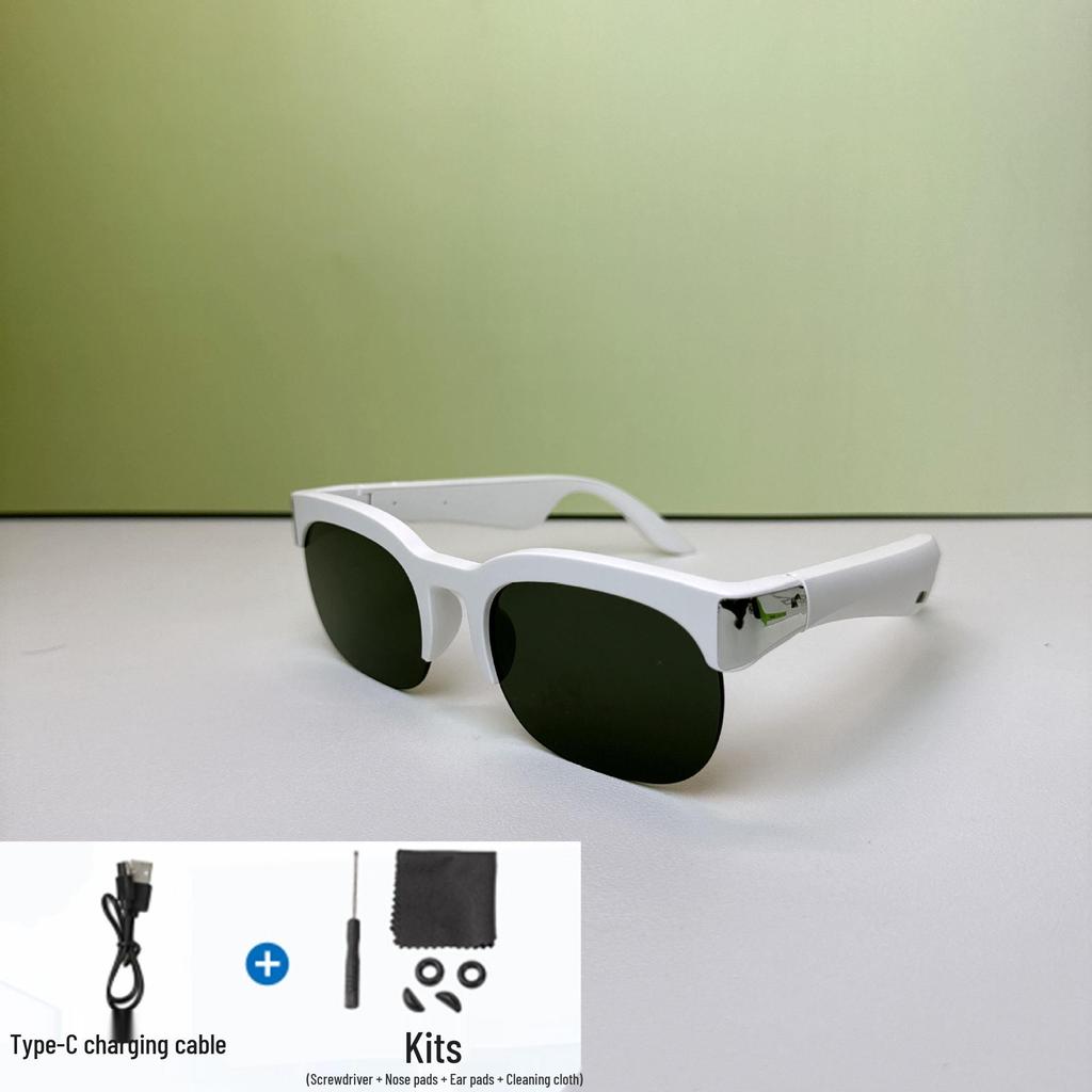 Bluetooth Smartbrille: Kabelloser Audio für Sport, Outdoor-Radfahren, Autofahren, Blaulichtfilter