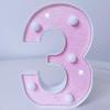 Pink LED Letter Light for Celebrations and Proposals