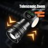Most Powerful LED Flashlight White Laser Tactical Flash Light USB Rechargeable Zoom Torch Long Range Lamp Camping Lantern