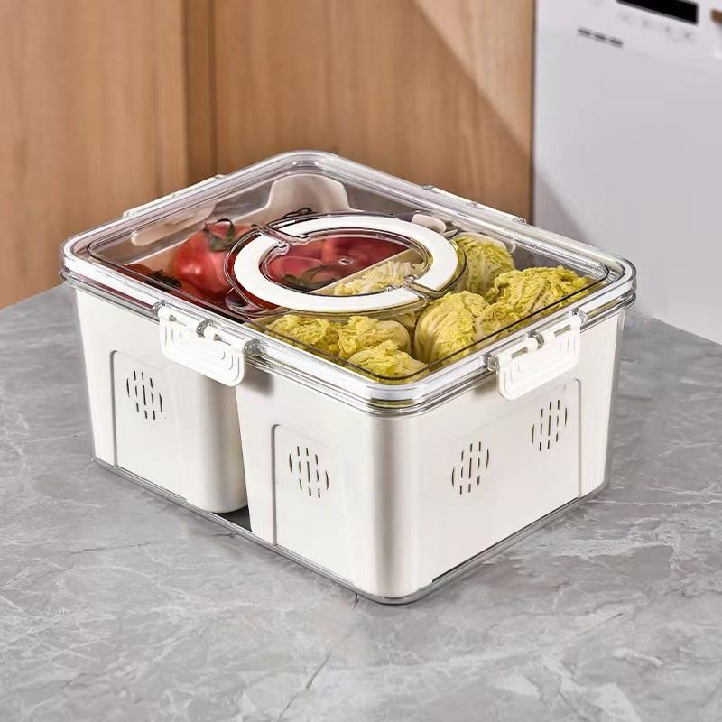 Refrigerator Organizer Food Grade Freshness Special Kitchen Fruit Meat Freezer Storage Organizer