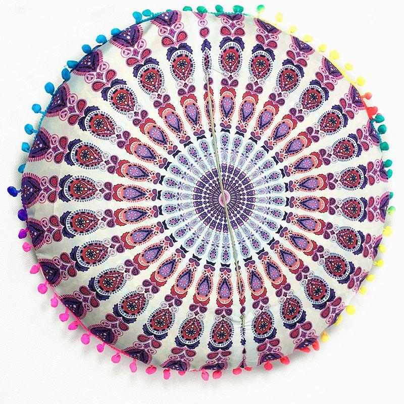 Premium Quality Mandala Round Cushion Cover For A Timeless Bohemian Look