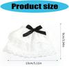 2 Pairs Quick Wear Detachable Lace Hand Sleeves for JK Uniform and Daily Use Comfortable Ruffled Floral Lace Wrist Cuffs