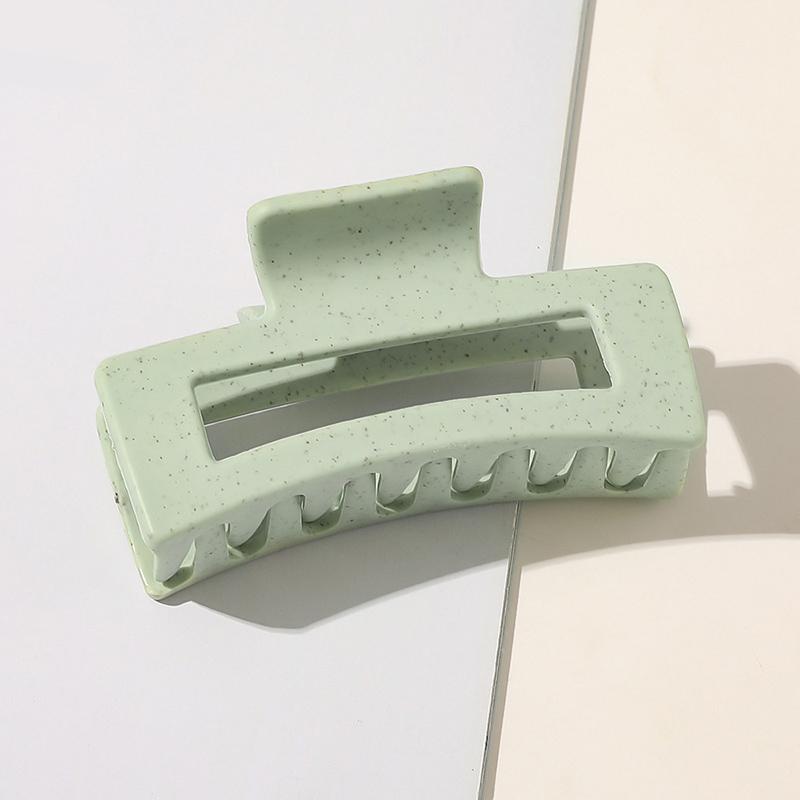 1 Stück Große Größe Mattierte Haarspangen Süßigkeitenfarbe Geometrische Haarnadeln Quadratische Hohl-Acetat-Haarklammern Bananen-Klammern Haarschmuck