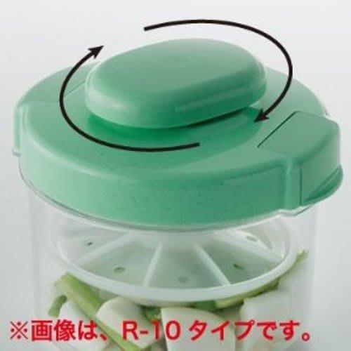 Risu Instant Pickle Container, Round, Clear Blue, 840ml, Hyperpet, Recipe Included, Made in Japan, R-10
