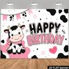 Farm Animal Style Birthday Banner for Wall Decoration In Outdoor Celebrations Studio Shooting Etc.