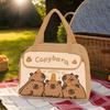 Lunch Bag For Women Cute Lunch Tote Capybara Pattern Thermal Leak-Proof Portable Pack For Teen Travel Work Toddler Picnic Beach