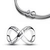 Brand New Infinity Knot Charm Bead Components Copper Metal Bead Components Hearts Secure Safety Chain Compatible With Authentic Original Bracelets