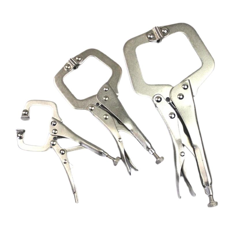 Steel C Clamp Vise Grip Locking Welding Pliers Wood Tenon Locator Tool Tools Herramientas De Mano Ferramentas Man